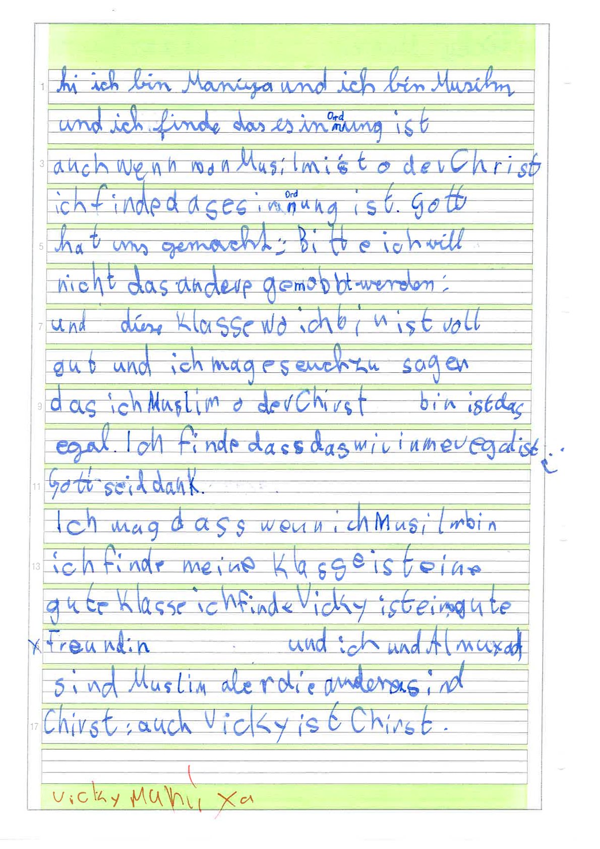 Gedanken aus der 2B